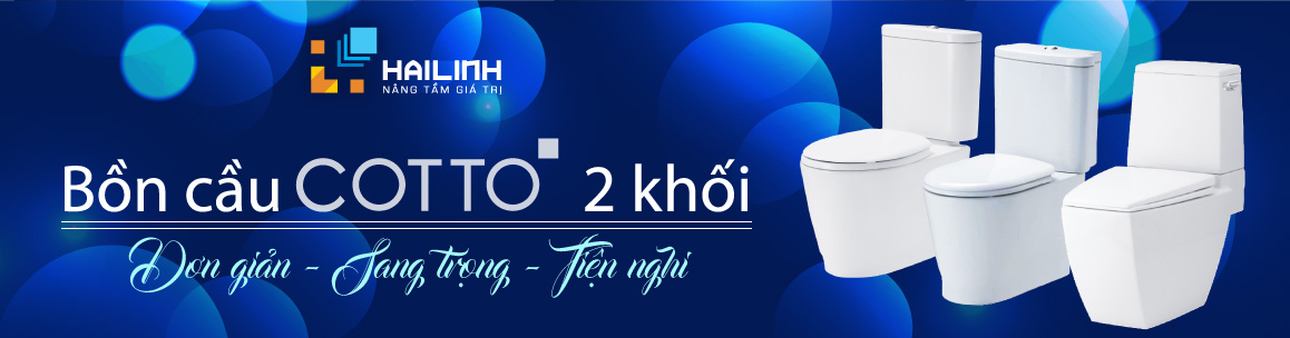 Bồn cầu COTTO 2 khối