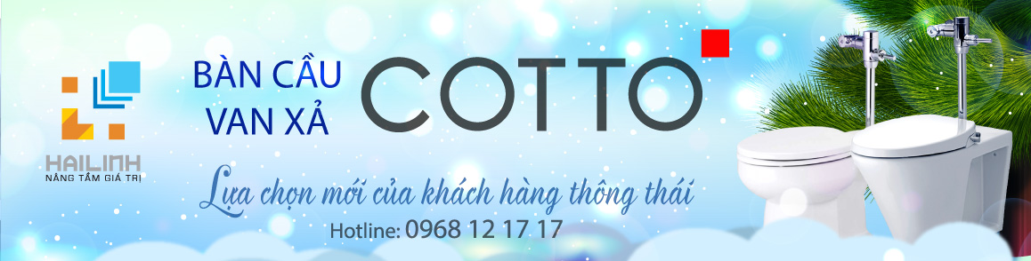 Bồn cầu COTTO dùng van xả