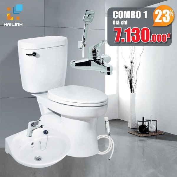 Combo thiết bị vệ sinh Cotto+Belli 01