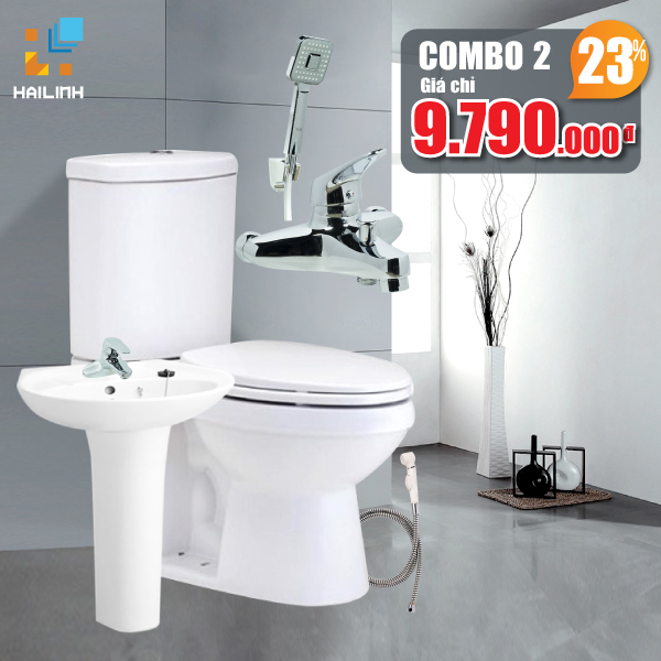 Combo thiết bị vệ sinh Cotto+Belli 02