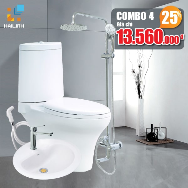 Combo thiết bị vệ sinh Cotto+Belli 04