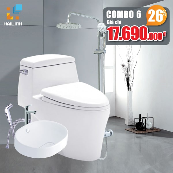 Combo thiết bị vệ sinh Cotto+Belli 06