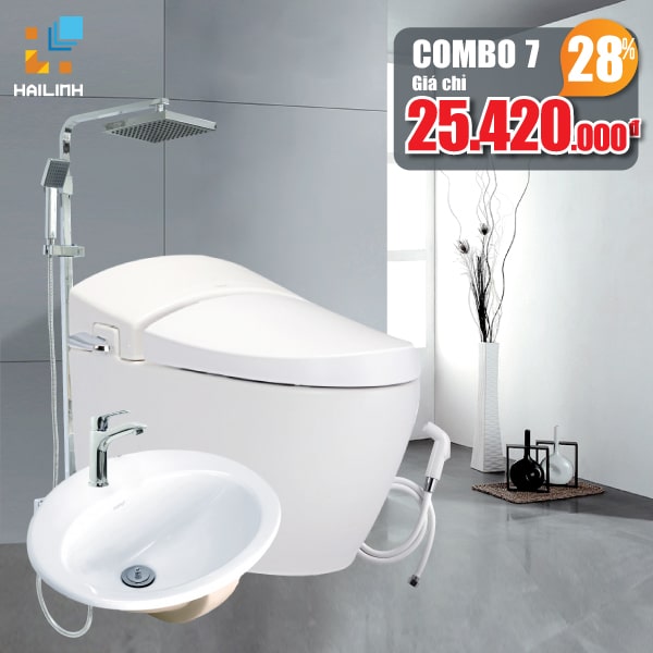 Combo thiết bị vệ sinh Cotto+Belli 07