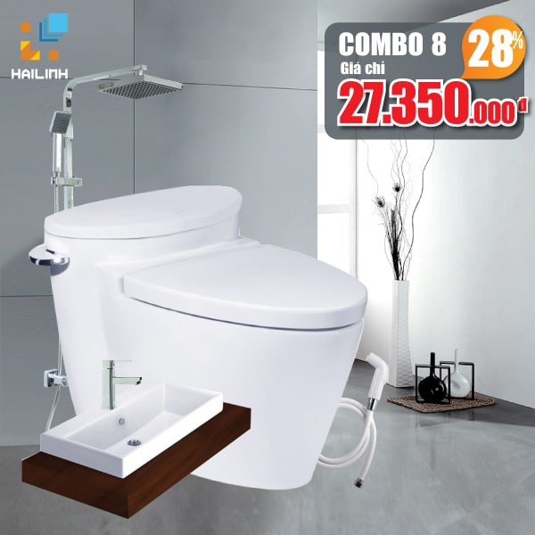 Combo thiết bị vệ sinh Cotto+Belli 08