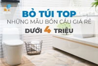 Top 7 mẫu bồn cầu giá rẻ dưới 4 triệu tốt cho năm 2020