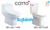 Dùng bồn cầu Cotto 1 khối hay bồn cầu Cotto 2 khối phù hợp?