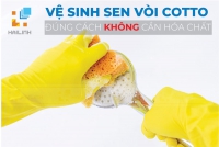 Infographic: Vệ sinh sen vòi sạch sẽ không cần hóa chất