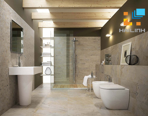 Phòng tắm với thiết bị vệ sinh Cotto