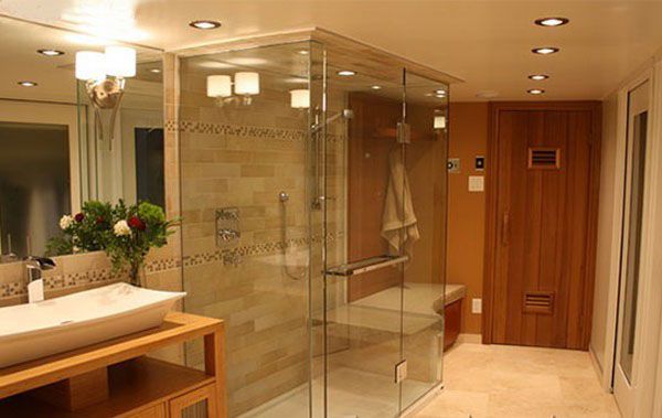 Không gian phòng tắm sẽ trở nên sang trọng hơn khi kết hợp phòng tắm kính và chậu rửa Cotto kiểu dáng cá tính