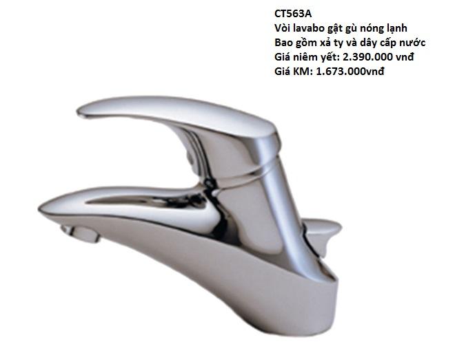Vòi lavabo CT563A, giá 2.390.000đ (còn 1.673.000đ)