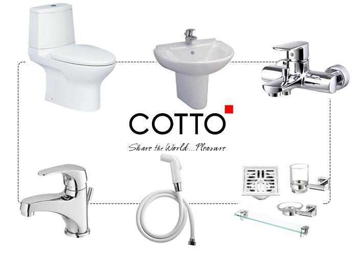 trọn bộ thiết bị vệ sinh Cotto gồm có