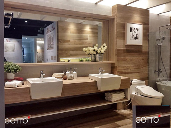 Hoàn thiện phòng tắm với thiết bị vệ sinh Cotto chính hãng