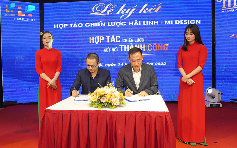 Nằm trong chuỗi sự kiện kỷ niệm 15 năm thành lập, Hải Linh đã ký kết hợp tác chiến lược với Mi Design.