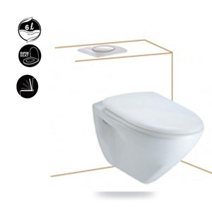 Bàn cầu treo tường SC199(T)