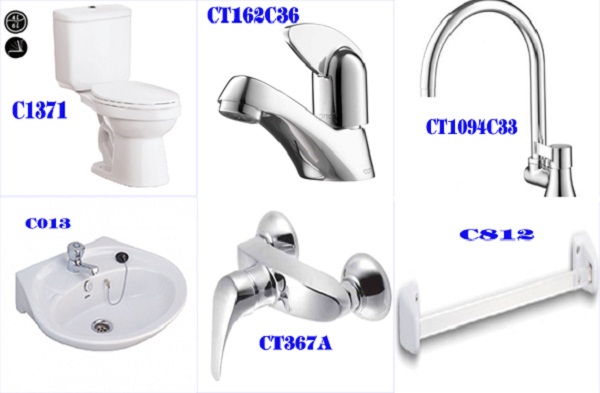 Bộ thiết bị vệ sinh Cotto lý tưởng dành cho phòng tắm của nhà trọ Bộ thiết bị vệ sinh Cotto lý tưởng dành cho phòng tắm của nhà trọ