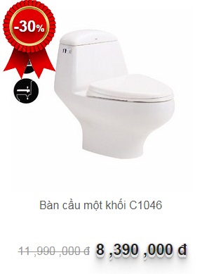 bon-cau-cotto-c1046 Bồn cầu Cotto C1046 có giá 8.390.000đ