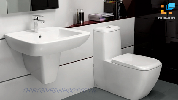 Bồn cầu cotto 1 khối đẹp và hiện đại