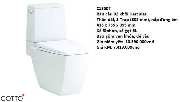 3. Bệt C13507, giá 10.590.000đ (còn 7.413.000đ)