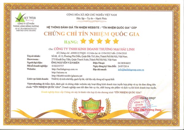 Chung chi tin nhiem quoc gia