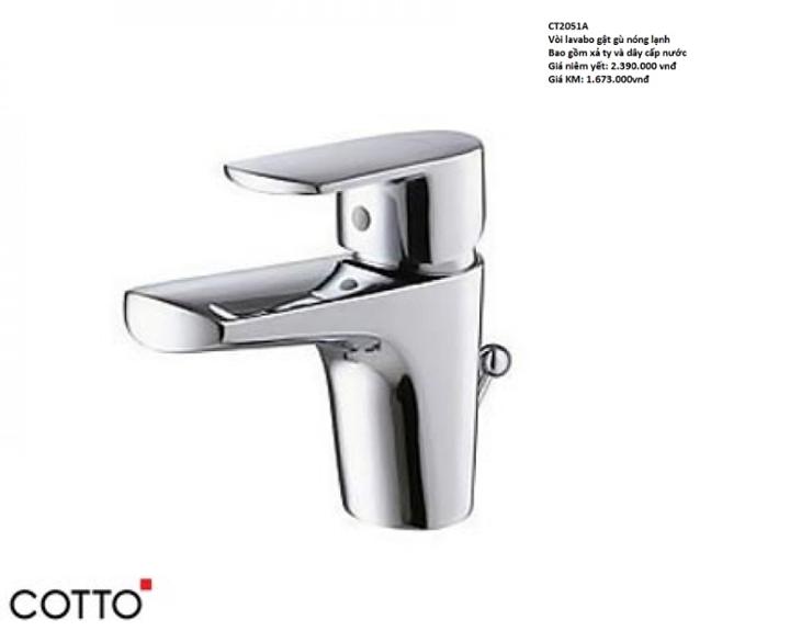 Vòi lavabo CT2051A, giá 2.390.000đ (còn 1.673.000đ)