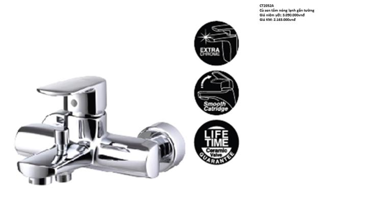Vòi sen CT2052A, giá 3.090.000đ (còn 2.163.000đ)