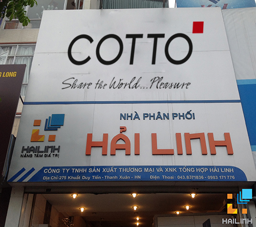 Địa chỉ phân phối thiết bị vệ sinh cotto chính hãng