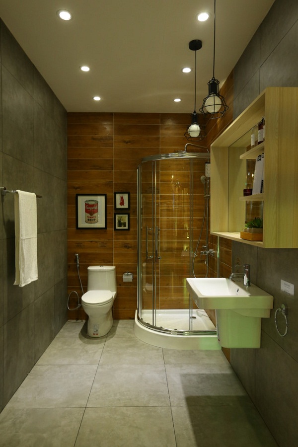 Các thiết bị vệ sinh Cotto được kết hợp vừa vặn, giúp tiết kiệm không gian và tạo cảm giác tươi mới.