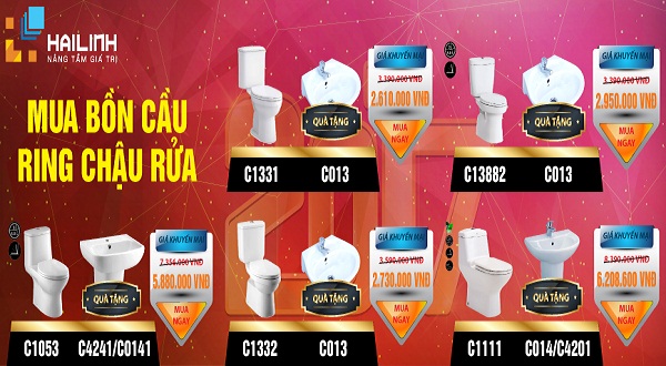 Mua bồn cầu Cotto không những GIÁ SIÊU RẺ mà còn được TẶNG MIỄN PHÍ CHẬU RỬA