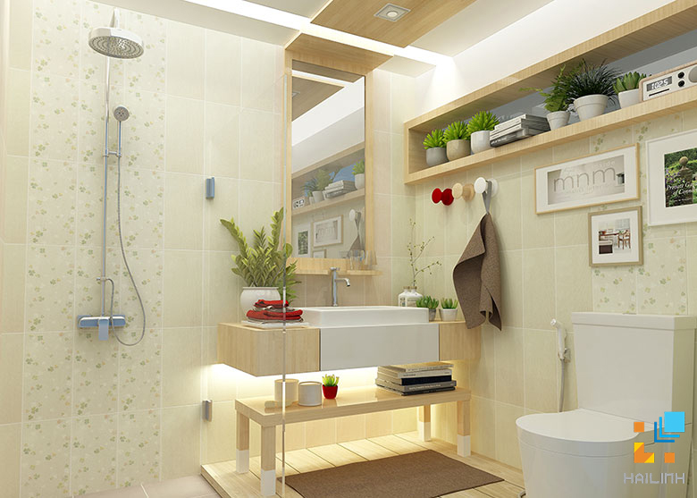 phòng tắm có diện tích nhỏ