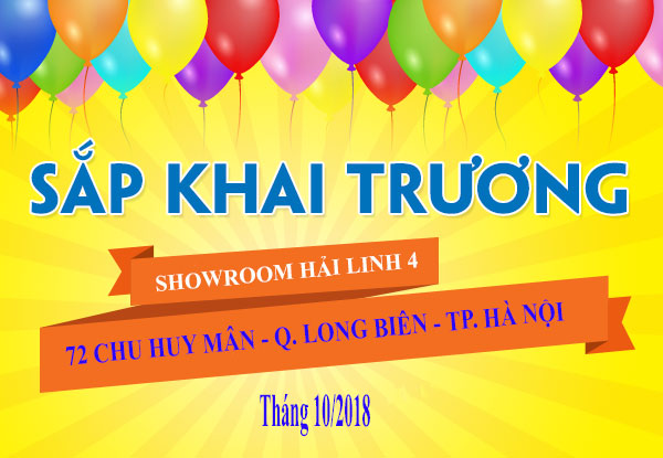 Tháng 10/2018 Hải Linh ra mắt showroom mới tại Long Biên