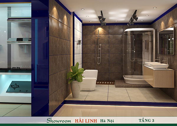 Không gian trưng bày thiết bị vệ sinh & bếp điện từ