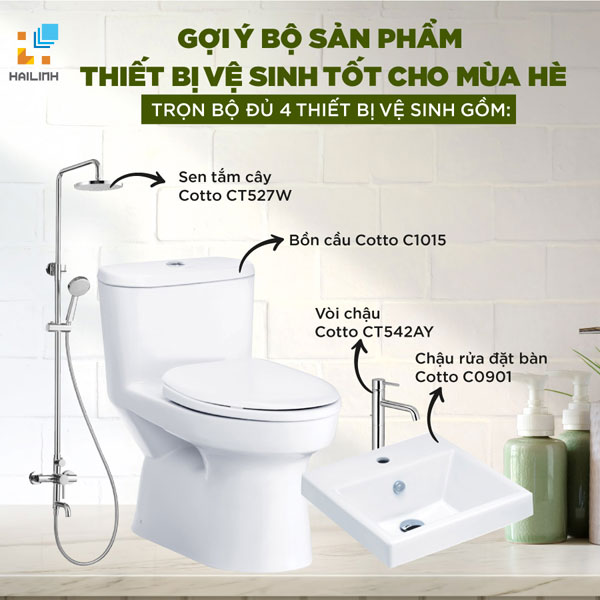Bo thiet bi ve sinh mua he