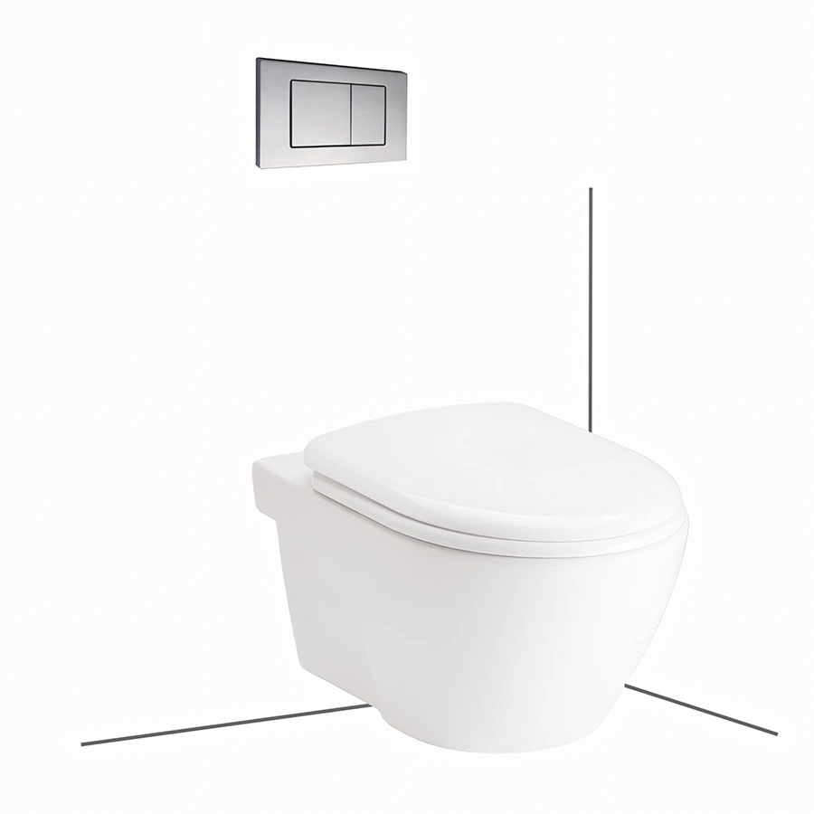 Ảnh Bồn cầu âm tường Cotto SC198517(F) 1