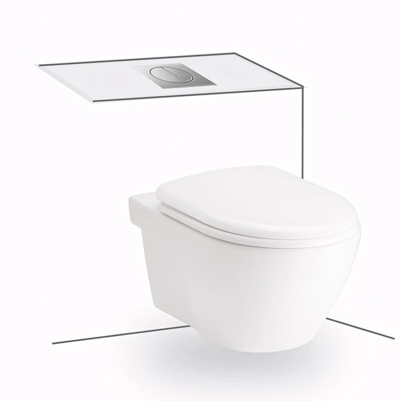 Ảnh Bồn cầu âm tường Cotto SC198517(T) 1