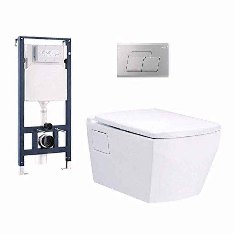 Ảnh Bồn cầu âm tường Cotto SC198717(F)+C962100+C942100 1