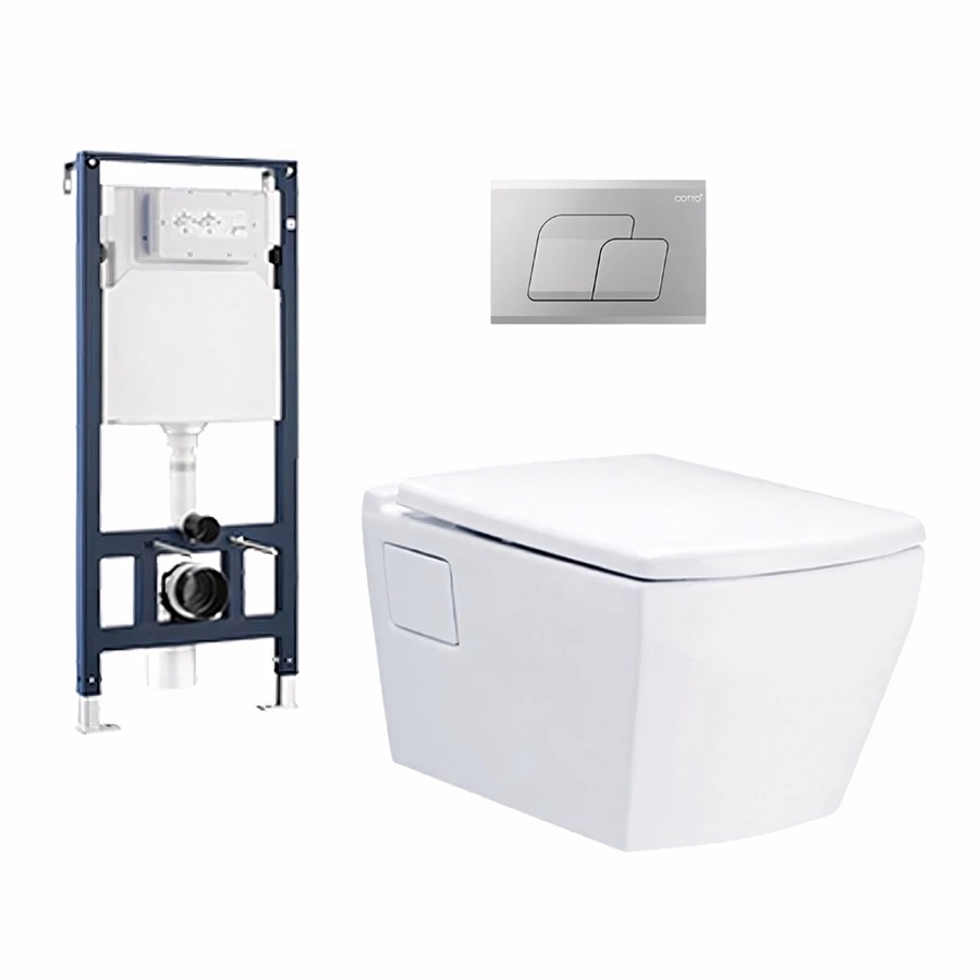 Ảnh Bồn cầu âm tường Cotto SC198717(F)+C962100+C942100 1