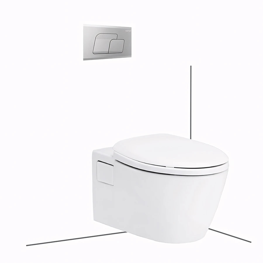 Ảnh Bồn cầu âm tường Cotto SC198817(F) 1