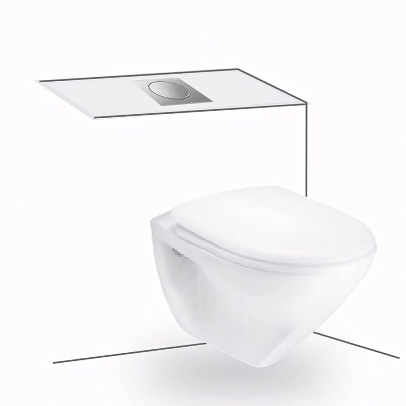 Ảnh Bồn cầu âm tường Cotto SC199(T) 1