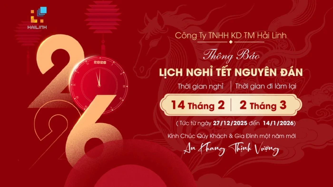 Thông báo: Lịch nghỉ Tết Nguyên Đán Bình Ngọ 2026